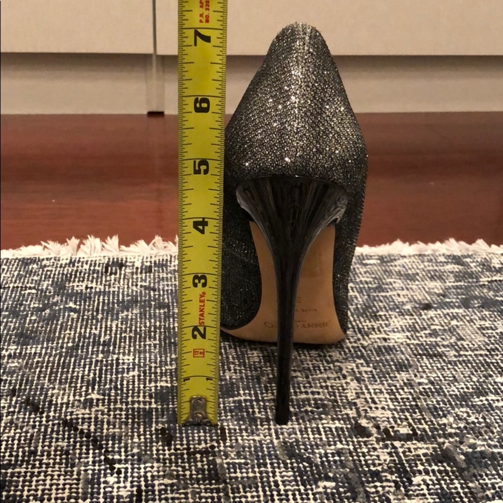 Jimmy Choo Silver Glitter Pump - Picture 5 of 5